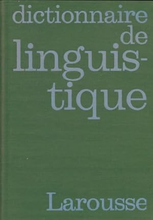 Image du vendeur pour Dictionnaire de linguistique - Collectif mis en vente par Book Hmisphres