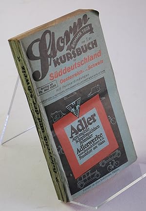 Storm Kursbuch für Süddeutschland - Sommer 1928