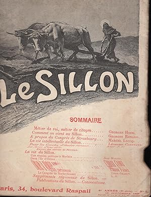 Seller image for Le Sillon. - 4 Anne (2 srie) - N 5 - 10 Septembre 1905. for sale by PRISCA
