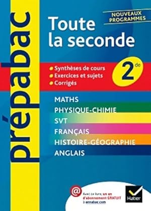 Pr pabac toute la seconde : Toutes les mati res - seconde - Didier Hourquin