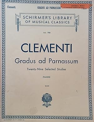 Seller image for Gradus ad Parnassum Twnety-Nine Selected Studies for sale by Moneyblows Books & Music