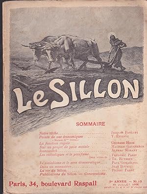 Bild des Verkufers fr Le Sillon. - 5 Anne - N 13 - 10 Juillet 1906. zum Verkauf von PRISCA