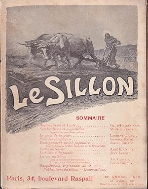 Image du vendeur pour Le Sillon. - 12 Anne - N 7 - 10 Avril 1905. mis en vente par PRISCA