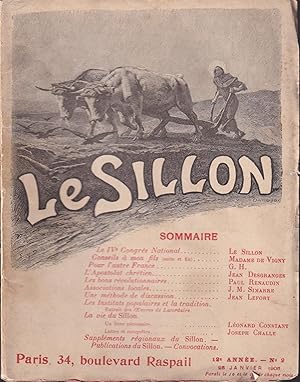 Bild des Verkufers fr Le Sillon. - 12 Anne - N 2 - 25 Janvier 1905. zum Verkauf von PRISCA