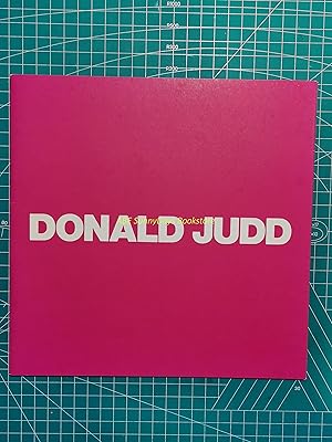 DONALD JUDD