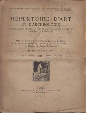 Seller image for Rpertoire d'Art et d'Archologie. Dpouillement des Priodiques franais et trangers. - 2 Anne - 1911 - 1 Trimestre for sale by PRISCA