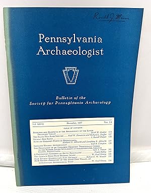 Seller image for Pennsylvania Archaeologist Bulletin. Volume XXVII, No. 3-4; December, 1957 for sale by Prestonshire Books, IOBA