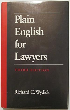 Image du vendeur pour Plain English for Lawyers mis en vente par -OnTimeBooks-