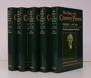 Seller image for The Diary of a Country Parson: the Reverend James Woodforde. Edited by John Beresford. FINE SET IN UNCLIPPED DUSTWRAPPERS for sale by Island Books