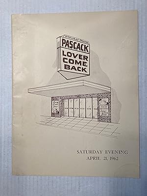 SKOURAS THEATRE, PASCACK, LOVER COME BACK, SATURDAY EVENING APRIL 21, 1962