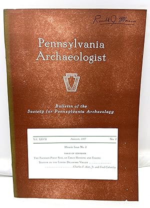 Seller image for Pennsylvania Archaeologist Bulletin. Volume XXVII, No. 2; August, 1957 for sale by Prestonshire Books, IOBA