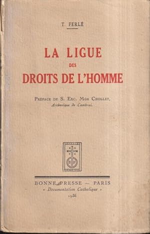 Imagen del vendedor de La Ligue des droits de l'homme a la venta por PRISCA