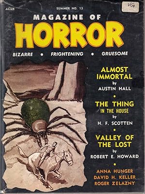 Seller image for Magazine of Horror #13; Almost Immortal; The Thing in the House; Valley of the Lost for sale by Kenneth Mallory Bookseller ABAA