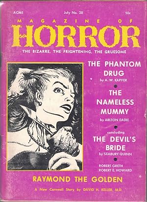 Image du vendeur pour Magazine of Horror #28; The Phantom Drug; The Nameless Mummy; The Devil's Bride; Raymond the Golden mis en vente par Kenneth Mallory Bookseller ABAA