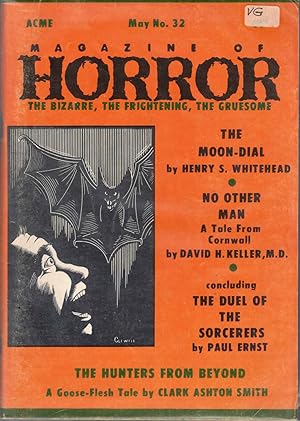 Image du vendeur pour Magazine of Horror #32; The Moon-Dial; No Other Man; The Duel of the Sorcerers; The Hunters From Beyond mis en vente par Kenneth Mallory Bookseller ABAA