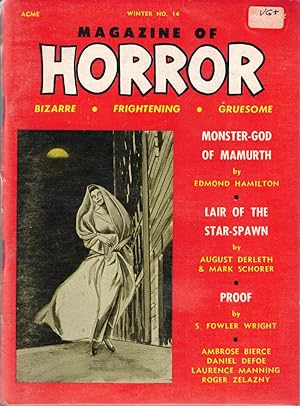 Bild des Verkufers fr Magazine of Horror #14; Monster-God of Marmuth; Lair of the Star-Spawn; Proof zum Verkauf von Kenneth Mallory Bookseller ABAA