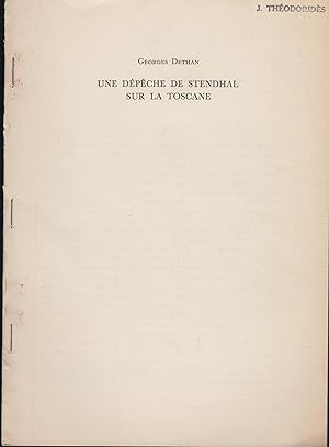 Image du vendeur pour Une dpche de Stendhal sur la Toscane mis en vente par PRISCA