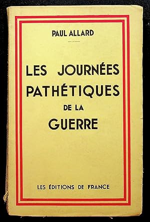 Seller image for Les journes pathtiques de la guerre for sale by LibrairieLaLettre2