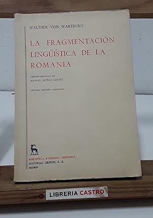 Image du vendeur pour La fragmentacin lingstica de la romania mis en vente par Librera Castro