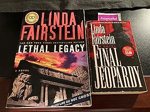 Imagen del vendedor de Lethal Legacy ("Alexandra Cooper" Series #11), Advance Reading Copy, New, " FREE copy " of a "Signed by Author" mass market paperback (used) copy of "Final Jeopardy" Free with purchase a la venta por Park & Read Books