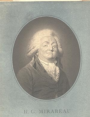 H. G. Mirabeau. Drawn by J. Guerin. Engraved by Fiesinger