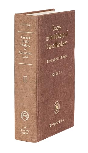 Immagine del venditore per Essays in the History of Canadian Law, Volume II venduto da The Lawbook Exchange, Ltd., ABAA  ILAB