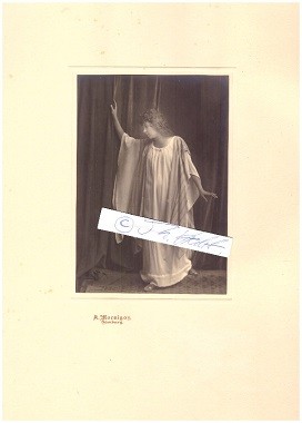 Image du vendeur pour ARNOLD VON MOCSIGAY (Arnold Mocsigay, 1840-1911 Hamburg) / FRIEDA SINGLER (FRIDA SINGLER, 1886-1931) deutsche Opernsngerin, Sopran mis en vente par Herbst-Auktionen