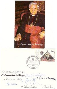 Seller image for BENEDIKT XVI. (BENEDICT XVI., Joseph Kardinal Ratzinger, 1927-2022, deutscher Pontifex Maximus, 265. Papst seit 2005 for sale by Herbst-Auktionen