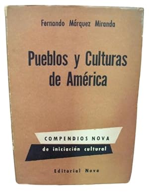 Seller image for Pueblos Y Culturas De Amrica for sale by Librera Aves Del Paraso