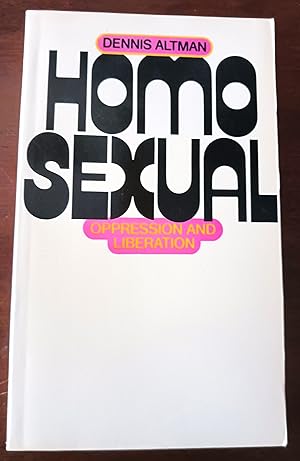 Bild des Verkufers fr Homosexual Oppression and Liberation zum Verkauf von Gargoyle Books, IOBA