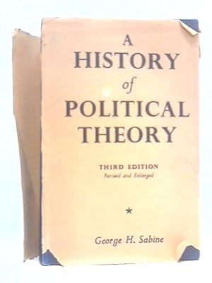 Imagen del vendedor de A History of Political Theory a la venta por World of Rare Books