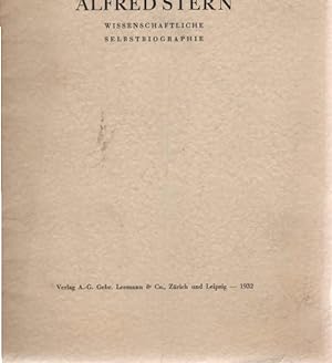 Bild des Verkufers fr Wissenschaftliche Selbstbiographie. zum Verkauf von Schrmann und Kiewning GbR