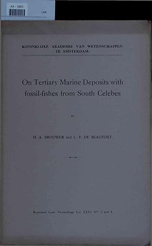 Image du vendeur pour On tertiary marine deposits with fossil-fishes from South Celebes. mis en vente par Antiquariat Bookfarm