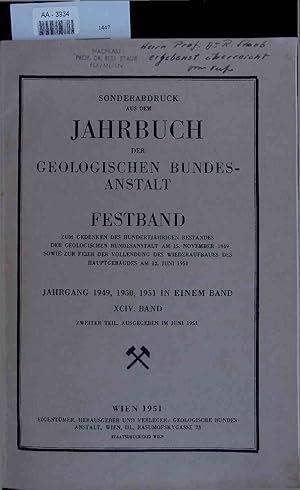 Bild des Verkufers fr Jahrbuch der Geologischen Bundesanstalt. 94. Band zum Verkauf von Antiquariat Bookfarm