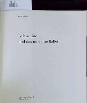 Bild des Verkufers fr Balanchine und das moderne Ballett. AD-0718 zum Verkauf von Antiquariat Bookfarm