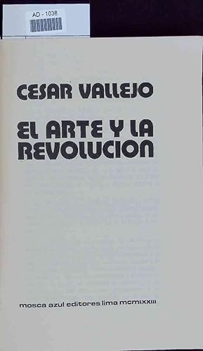 Bild des Verkufers fr El arte y la revolucion. zum Verkauf von Antiquariat Bookfarm