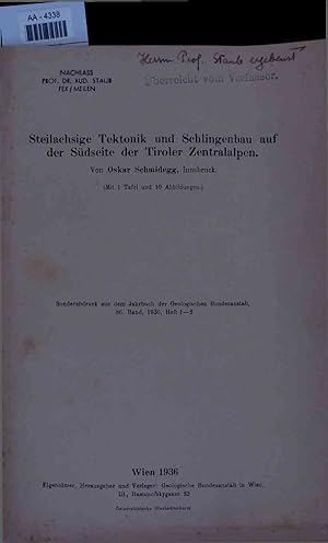 Bild des Verkufers fr Steilachsige Tektonik und Schlingenbau auf der Sdseite der Tiroler Zentralalpen. zum Verkauf von Antiquariat Bookfarm