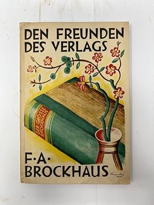 Den Freunden des Verlages F.A. Brockhaus - Achte Folge 1928/29.