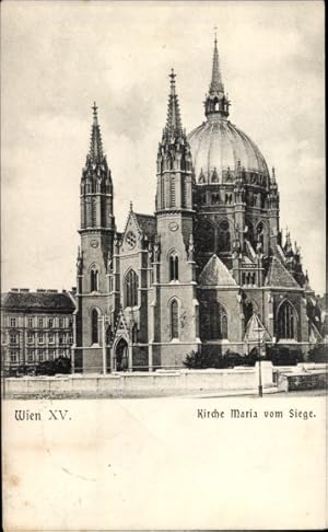 Ansichtskarte / Postkarte Wien 15 Rudolfsheim Fünfhaus Österreich, Kirche Maria vom Siege