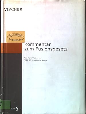 Bild des Verkufers fr Zrcher Kommentar zum Fusionsgesetz : Kommentar zum Bundesgesetz ber Fusion, Spaltung, Umwandlung und Vermgensbertragung (Fusionsgesetz, FusG) vom 3. Oktober 2003 sowie zu den ergnzenden Erlassen (IPRG, Steuerrecht). zum Verkauf von books4less (Versandantiquariat Petra Gros GmbH & Co. KG)