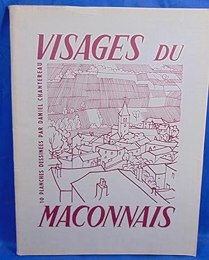 Imagen del vendedor de Visages du Maconnais 10 planches dessines par Daniel Chantereau a la venta por librairie le vieux livre