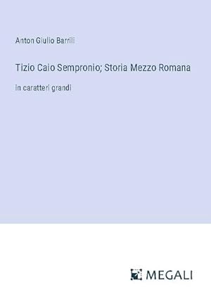 Imagen del vendedor de Tizio Caio Sempronio; Storia Mezzo Romana a la venta por BuchWeltWeit Ludwig Meier e.K.