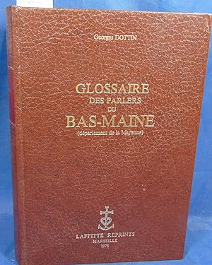 Glossaire des parlers du Bas-Maine