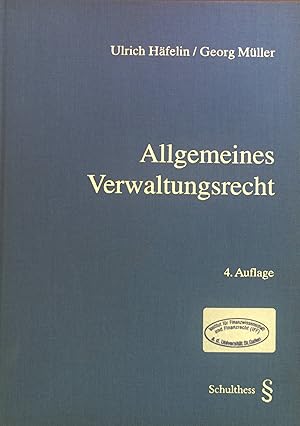 Image du vendeur pour Allgemeines Verwaltungsrecht. mis en vente par books4less (Versandantiquariat Petra Gros GmbH & Co. KG)