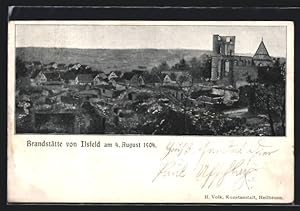 Ansichtskarte Ilsfeld, Brandstätte am 4. August 1904