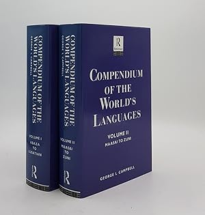 COMPENDIUM OF THE WORLD'S LANGUAGES Volume I Abaza to Lusatian [&] Volume II Masai to Zuni