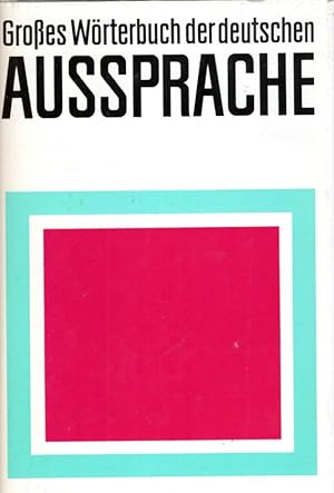 Imagen del vendedor de Groes Wrterbuch der deutschen Aussprache a la venta por Antiquariat Jterbook, Inh. H. Schulze