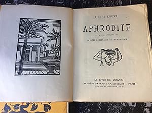 Imagen del vendedor de APHRODITE - les chansons de BILITIS - la Femme et le Pantin . 3 volumes brochs et illustrs de bois originaux a la venta por Lecapricorne