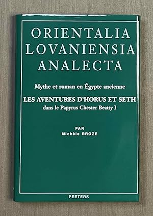 Seller image for Mythe et roman en Egypte ancienne. Les aventures d'Horus et Seth for sale by Meretseger Books