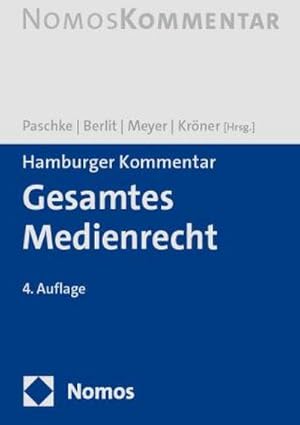 Image du vendeur pour Hamburger Kommentar Gesamtes Medienrecht mis en vente par AHA-BUCH